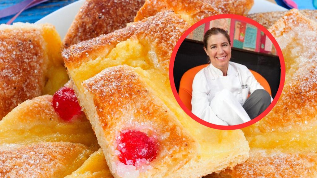 Fotomontaje coca de Sant Joan y Ada Parellada