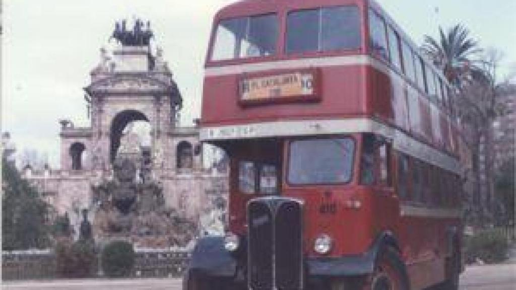 Un autobus de Barcelona antic