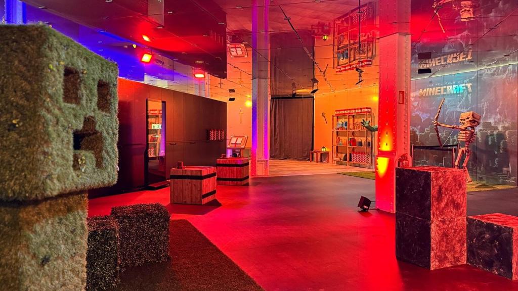 Exposición de Minecraft en el Movistar Centre de Barcelona