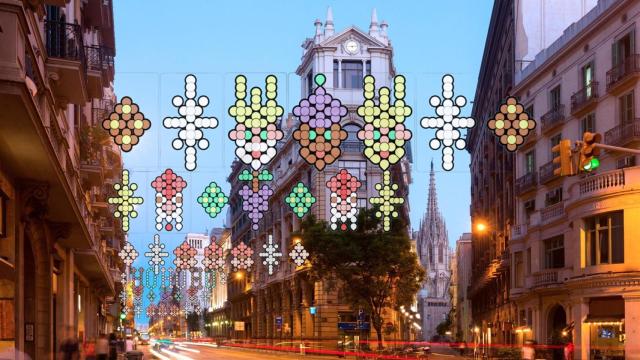 Barcelona renueva su Navidad con luces de autor y Via Laietana se suma por primera vez