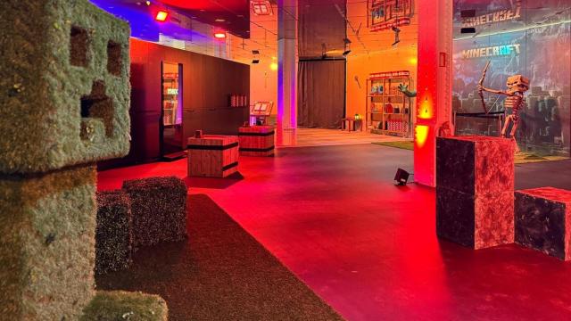 Exposición de Minecraft en el Movistar Centre de Barcelona