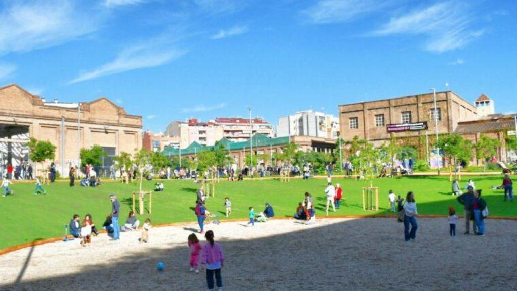 El nuevo parque en Can Batlló