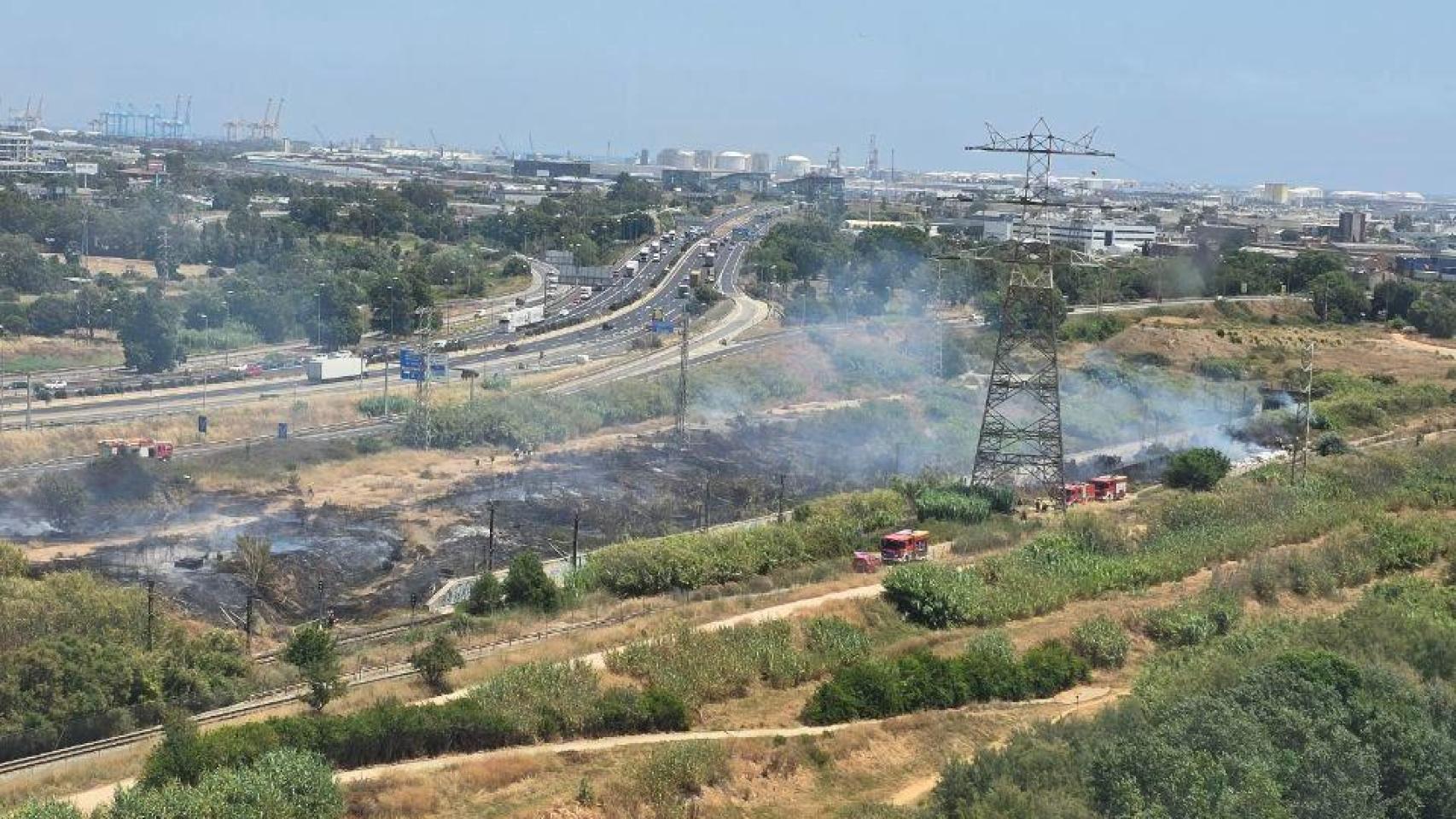 Incendio en L'Hospitalet