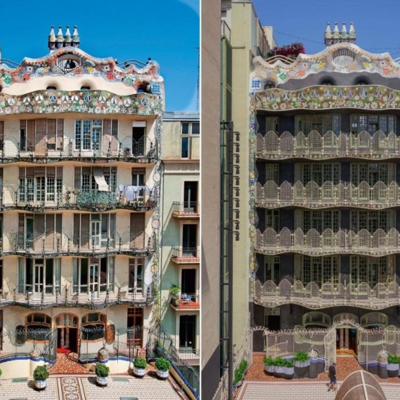 La Casa Batlló de Barcelona antes y después de la restauración