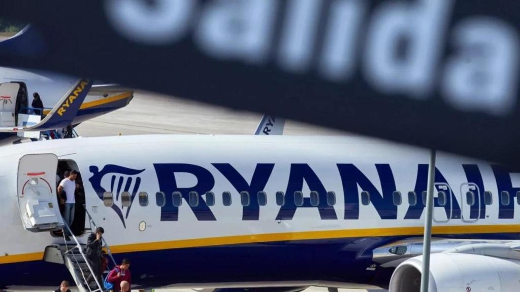 Un avió de Ryanair en una imatge d'arxiu