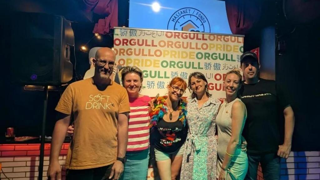 Algunos de los organizadores del evento