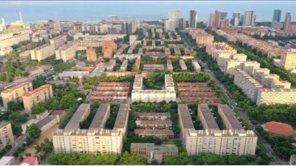 Panorámica del barrio de El Besòs i el Maresme