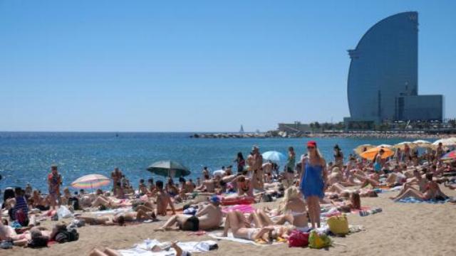 La playa de la Barceloneta