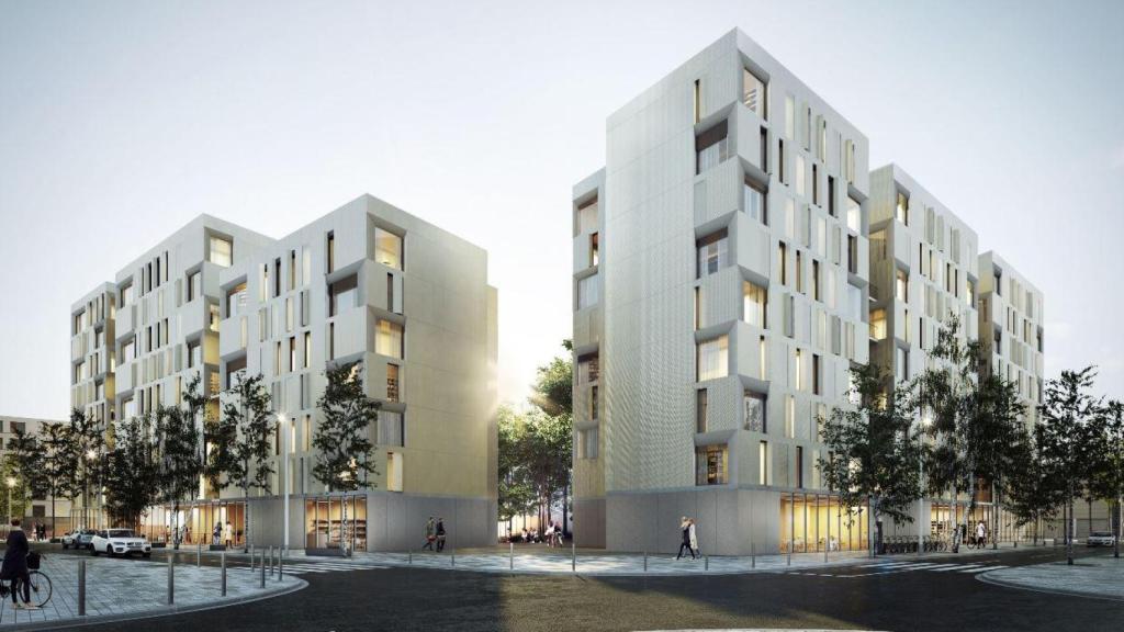 Render de la promoció d'habitatge a la Marina de Prat Vermell