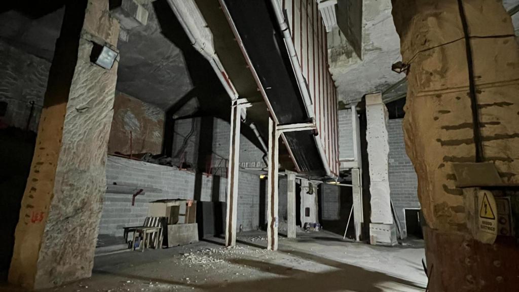 Interior de les obres de la L9 del metro de Barcelona