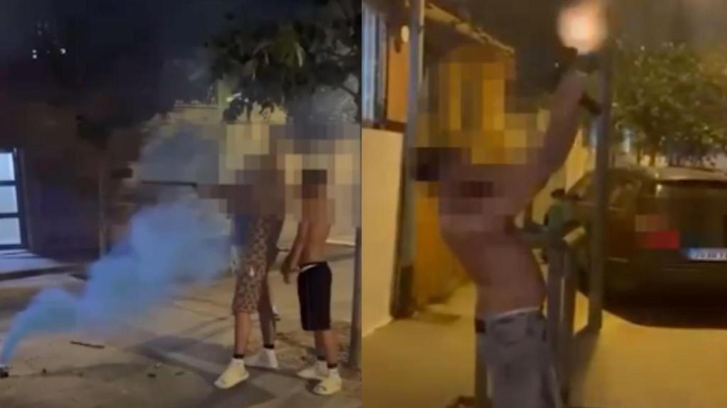 VÍDEOS: Alarma vecinal en el Besòs por disparos con armas reales en plena calle