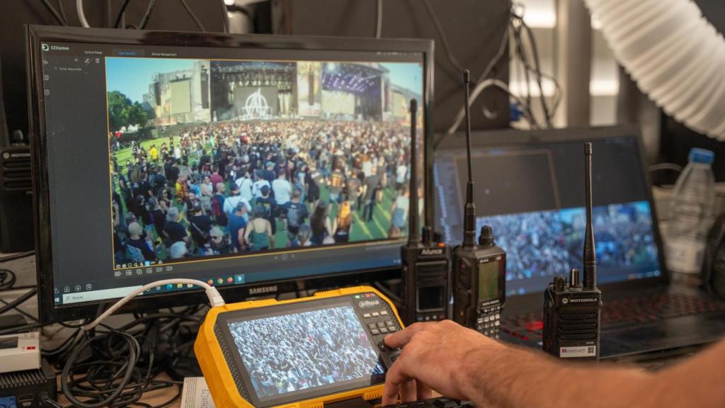 Cámaras de vigilancia en el Rock Fest