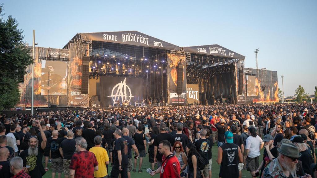 Asistentes al Rock Fest de Santa Coloma
