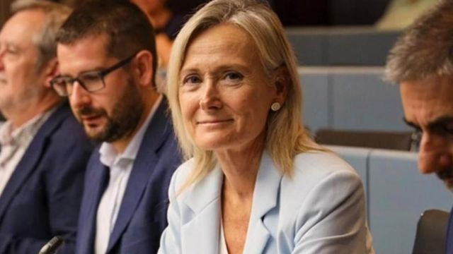 La exedil popular Ángeles Esteller durante una Comisión del Consejo Municipal