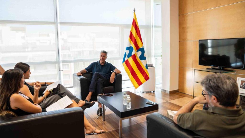 Xavier García Albiol, alcalde de Badalona, durant l'entrevista amb Metròpoli