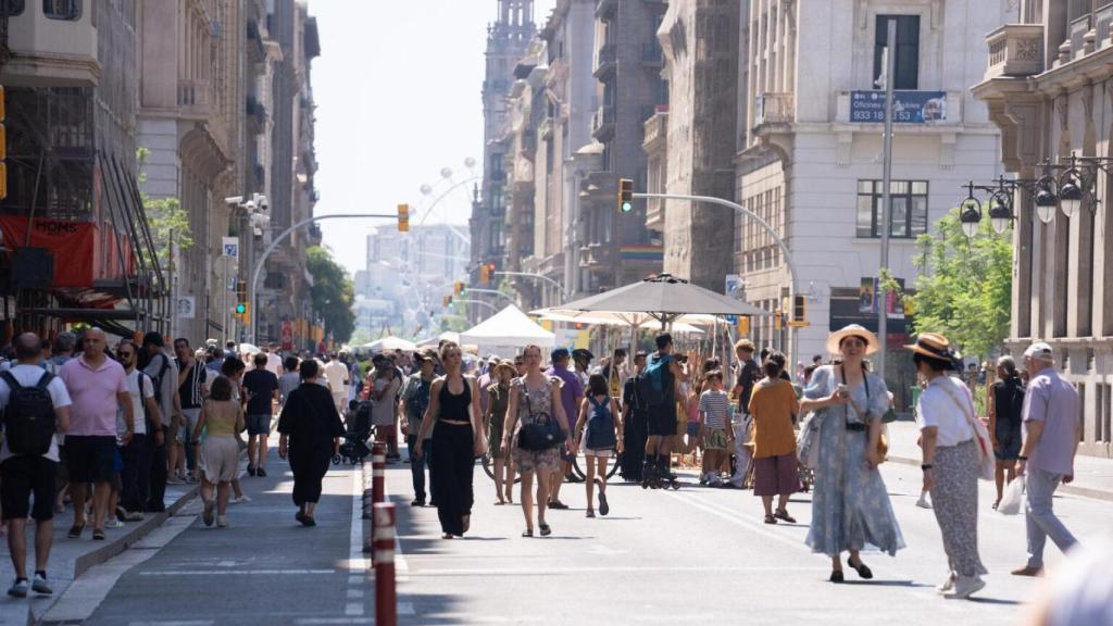 Inauguración de la reurbanización de Via Laietana
