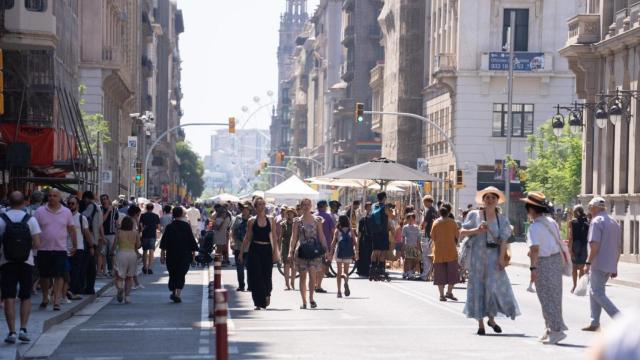 Inauguración de la reurbanización de Via Laietana