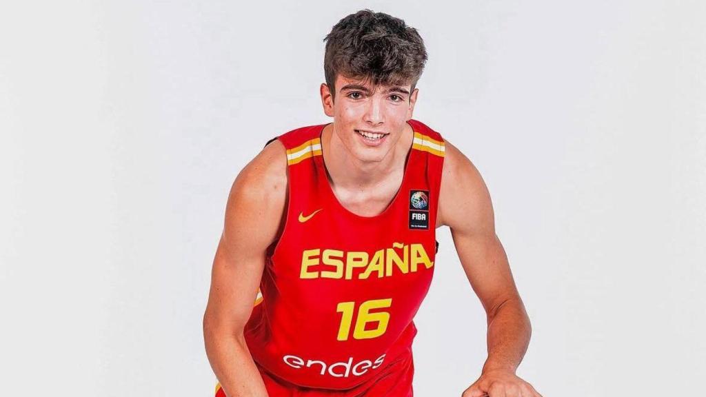 Hugo González con la selección española de baloncesto