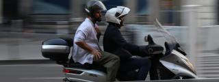 En moto por la ciudad