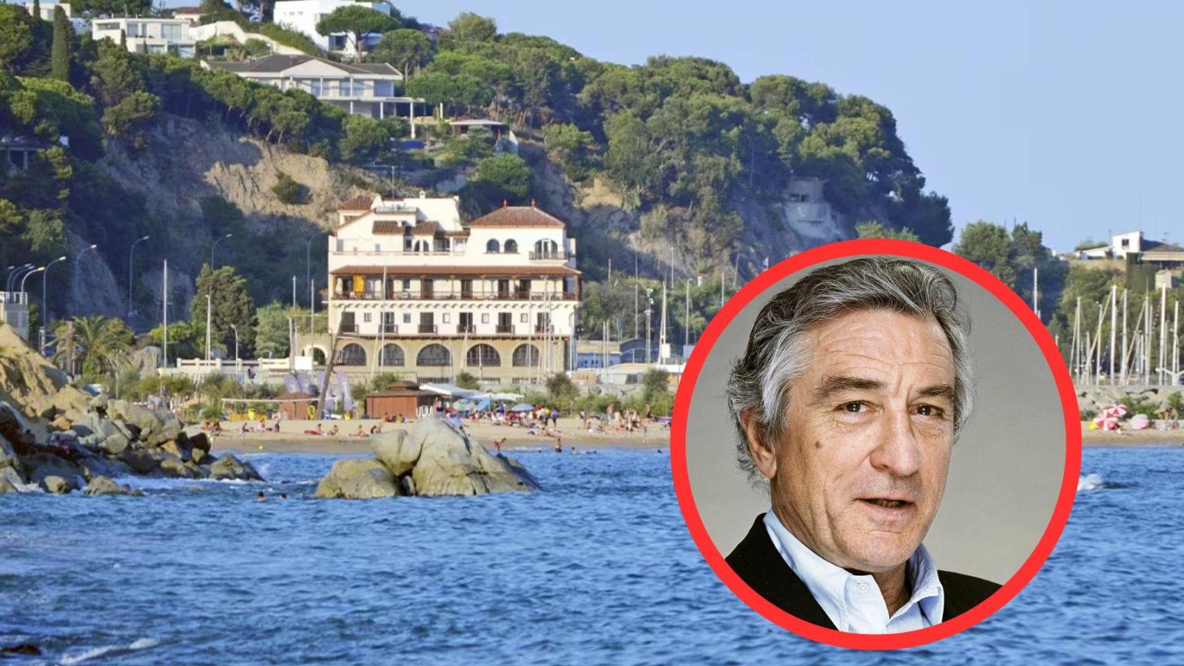 Fotomontaje Rober de Niro y Arenys de Mar
