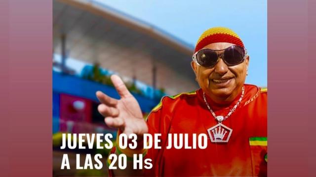 Cartel del concierto gratuito de King África, el artista detrás de la canción 'La Bomba', en el Splau de Cornellà