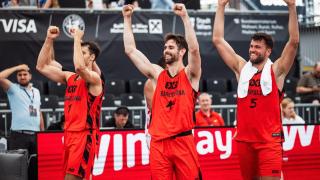 Jugadores del Barcelona 3x3 en una de las competiciones disputadas