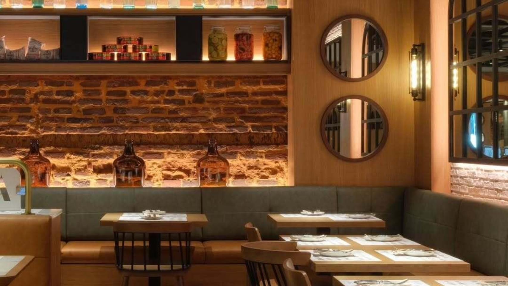 Interior del restaurante Tapa Tapa del paseo de Gràcia de Barcelona tras las reformas