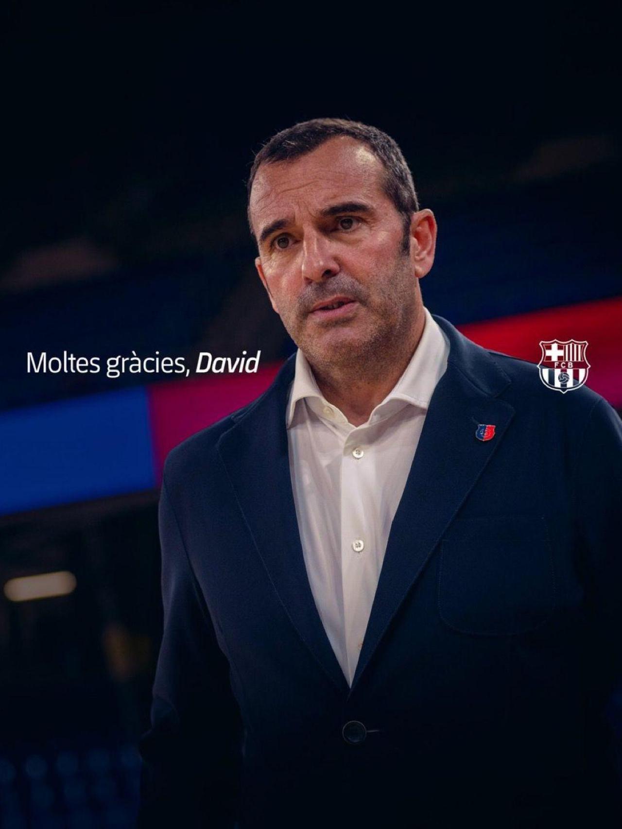El Barça anuncia la destitución de David Cáceres como entrenador de la sección de hockey patines