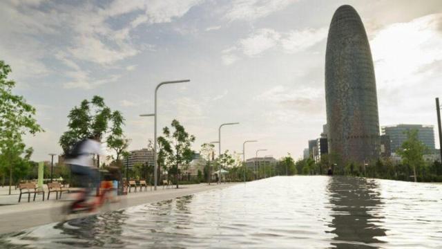 Fuente ornamental de Glòries