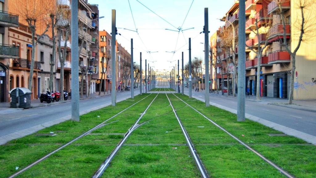 Una de las calles principales del barrio de Sant Joan Baptista