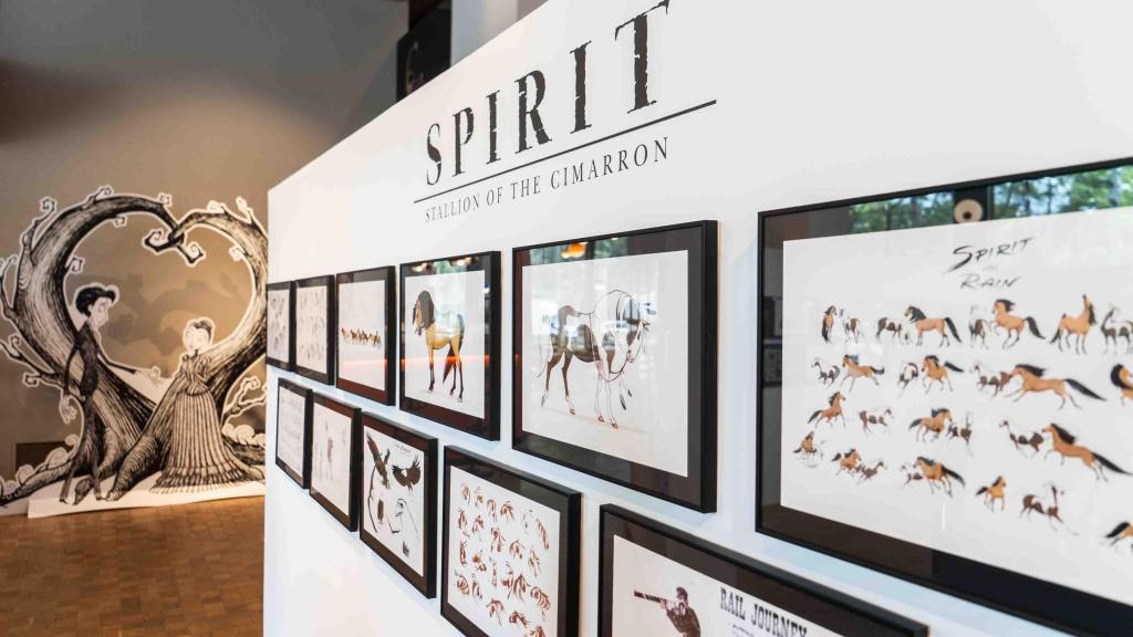 Bocetos expuestos de ‘Spirit’, diseñados por los hermanos Grangel