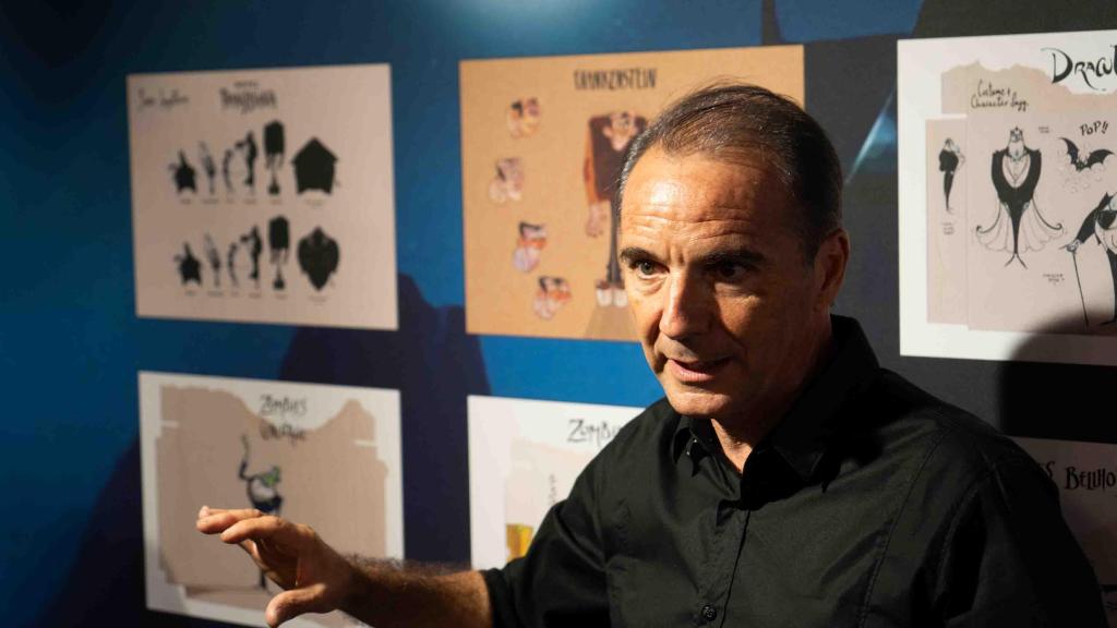 Carlos Grangel en la presentación de la exposición ‘Creando personajes de cine’