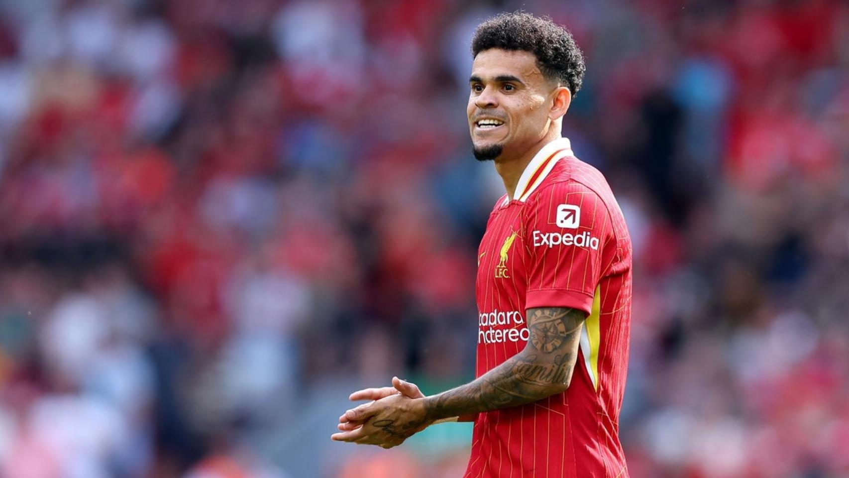 Luis Díaz, durante un partido con el Liverpool