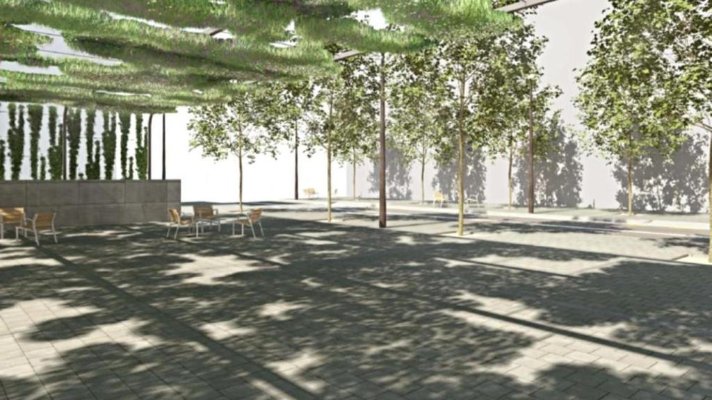 Render de la plaça de les Roquetes