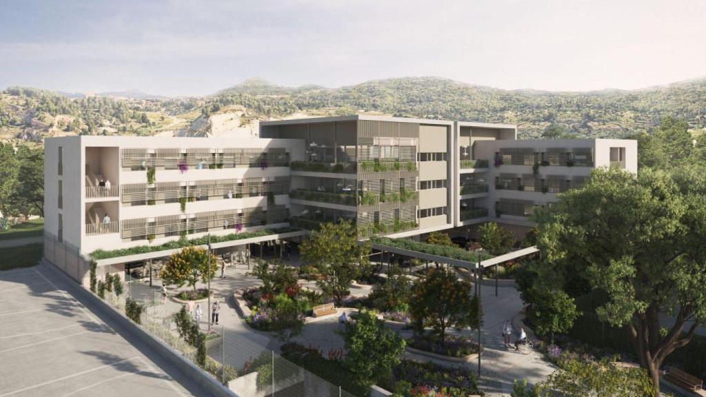 Render de la futura residencia para personas mayores en Molins de Rei