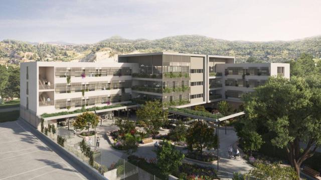 Render de la futura residencia para personas mayores en Molins de Rei
