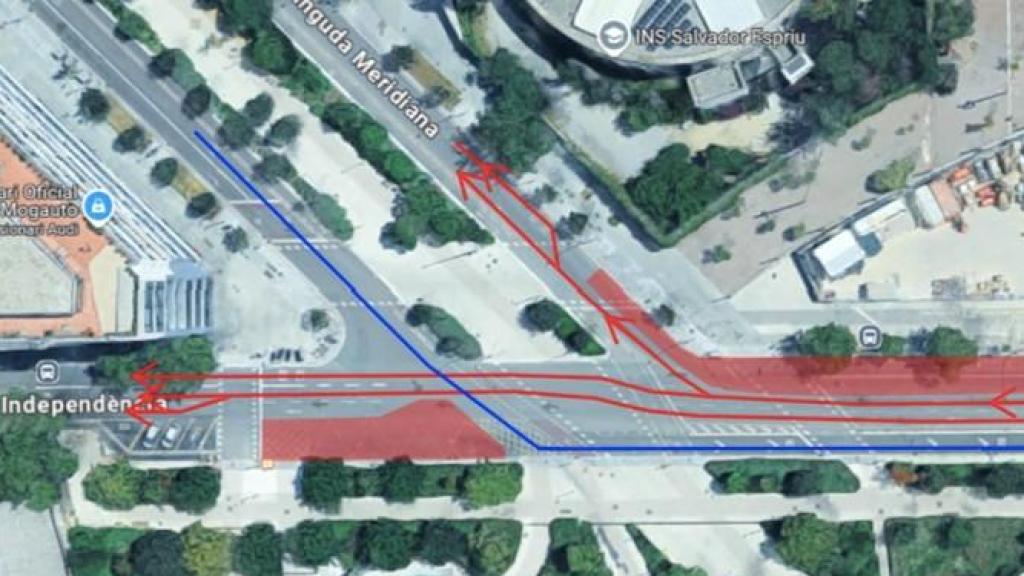 Desvíos de tráfico en la calle de Badajoz