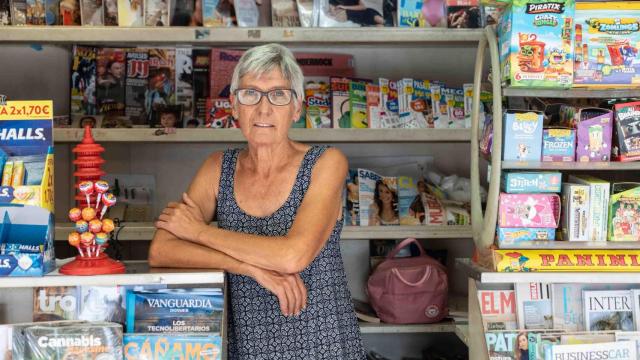 Maria Àngels, la última quiosquera de Sant Adrià