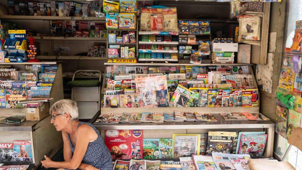 Maria Àngels, la última quiosquera de Sant Adrià