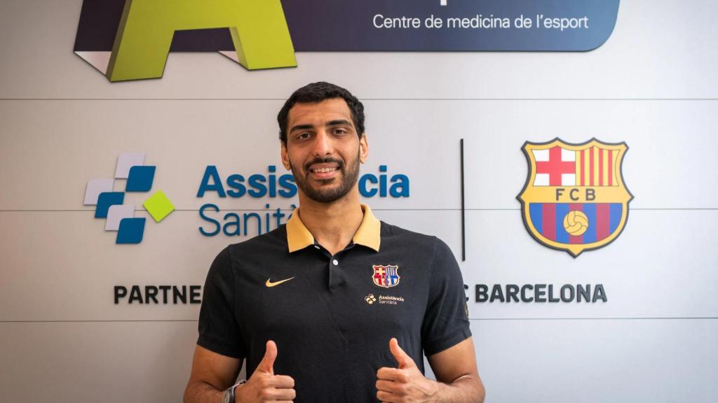 Seif Elderaa, presentado como nuevo jugador del Barça de balonmano