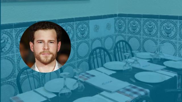 Fotomontaje de Álvaro Cervantes sobre una imagen del restaurante Mari y Rufo de Barcelona