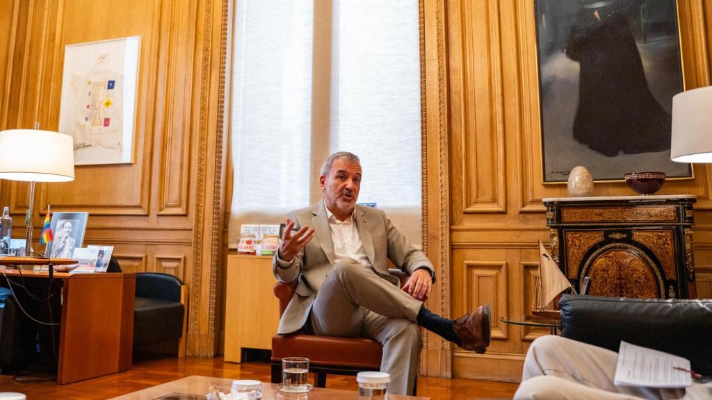 Jaume Collboni durante la entrevista con Metrópoli