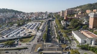 Vista panorámica de la ronda de Dalt de Barcelona