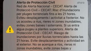 Alerta de Protección Civil por el empeoramiento de la DANA en Barcelona
