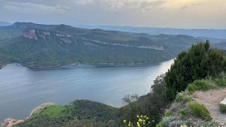 Imagen del pantano de Sau-Susqueda tras las últimas lluvias