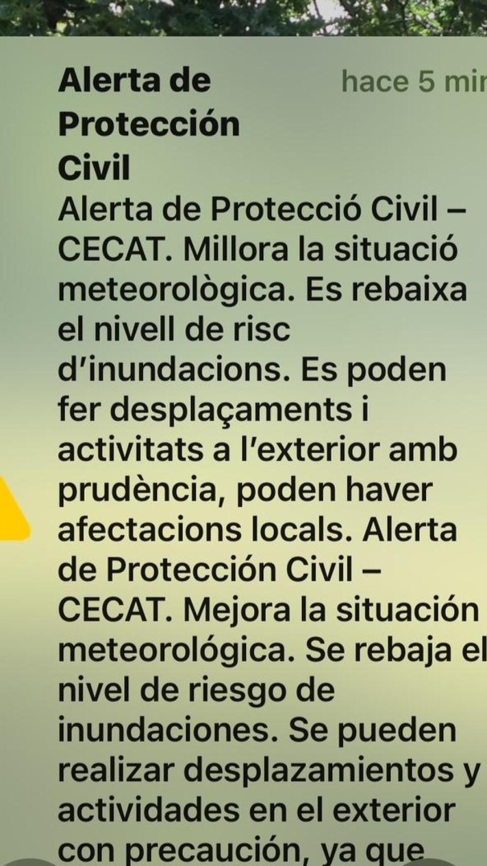 Aviso de Protección Civil