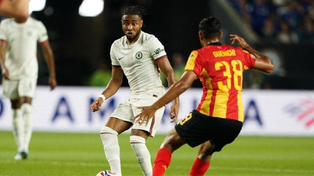 Christopher Nkunku, en un partido con el Chelsea