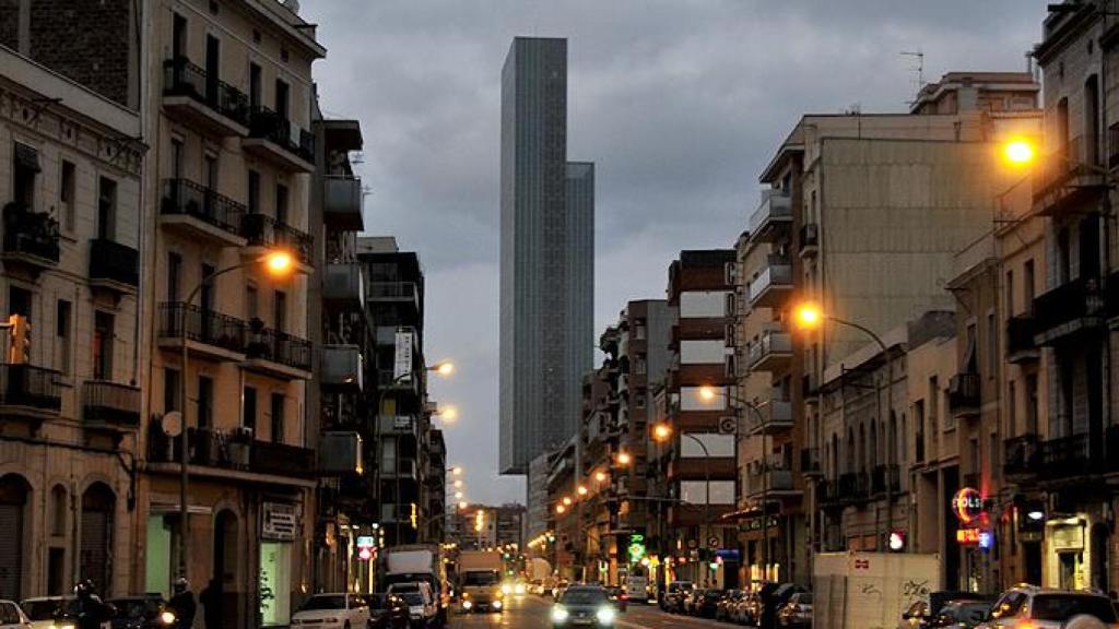 Imagen del Poblenou, desde la calle Pere IV