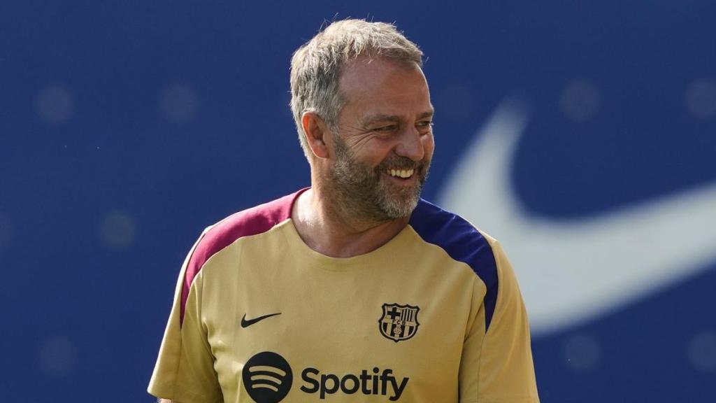 El entrenador del FC Barcelona, Hansi Flick