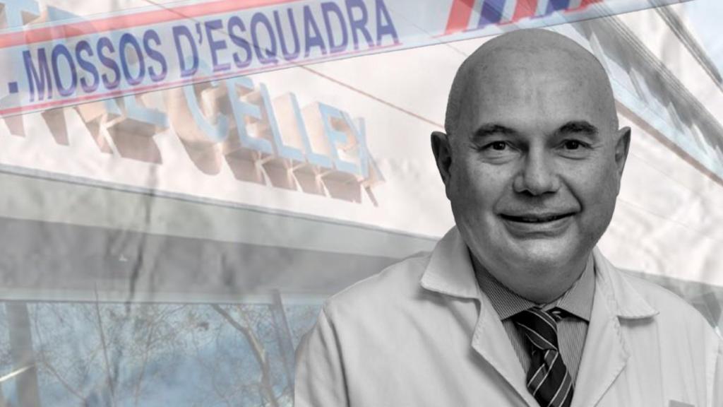 Josep Tabernero, jefe del instituto oncológico del Vall d'Hebrón, con el centro Cellex de fondo